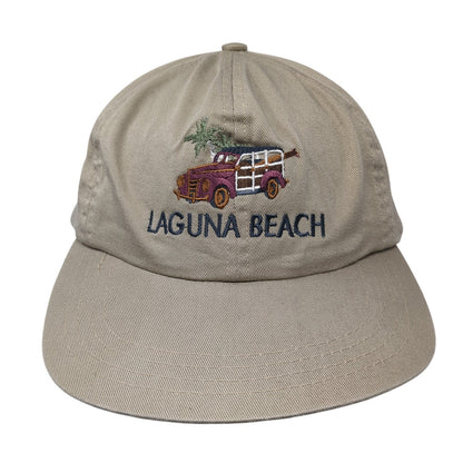 Laguna Beach Slideback Hat Brown One Size Adjustable Solid Camp David