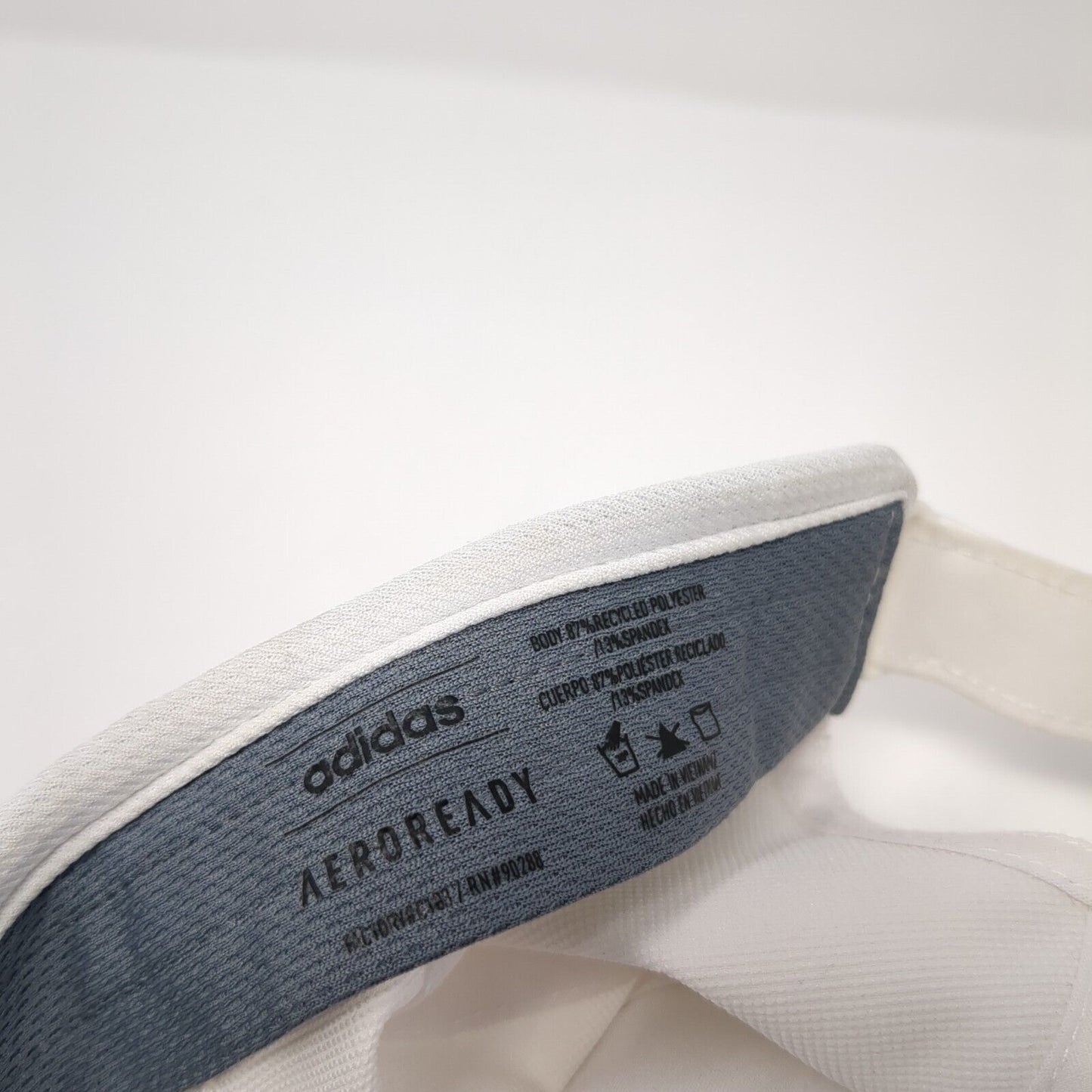 Adidas Aeroready Strapback Hat White One Size Adjustable Breathable 6 Panel