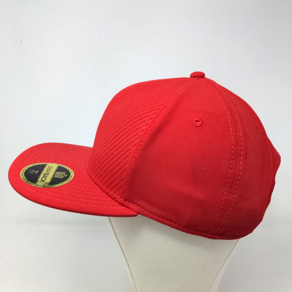 Admiral Men's Snapback Hat Red Size 7 1/4 W/Sticker Polyester Cotton Blend