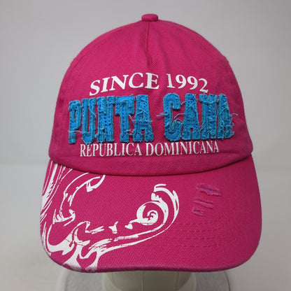 Punta Cana Republica Dominicana Strapback Hat Pink One Size Since 1992