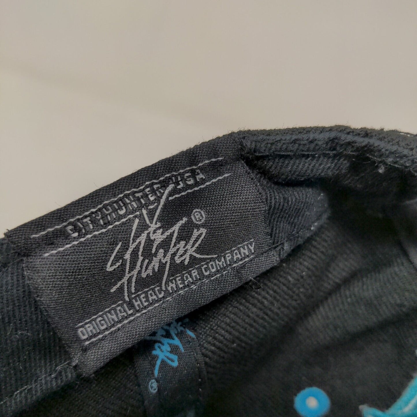 City Hunter Men's Snapback Hat Blue Black Adjustable New York Embroidered Logo