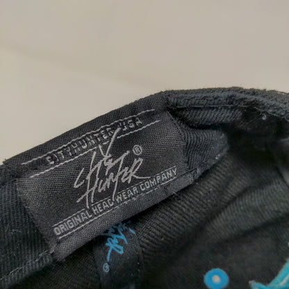City Hunter Men's Snapback Hat Blue Black Adjustable New York Embroidered Logo