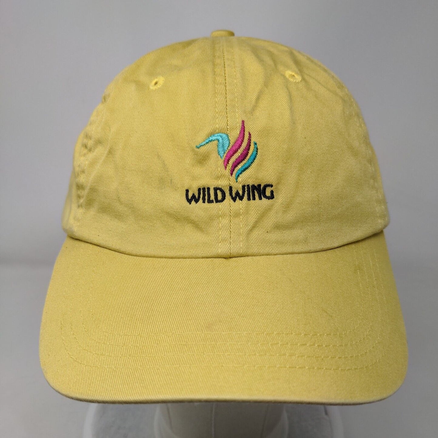 Wild Wing Slideback Hat Yellow One Size Mid Fit Adjustable Embroidered Ahead