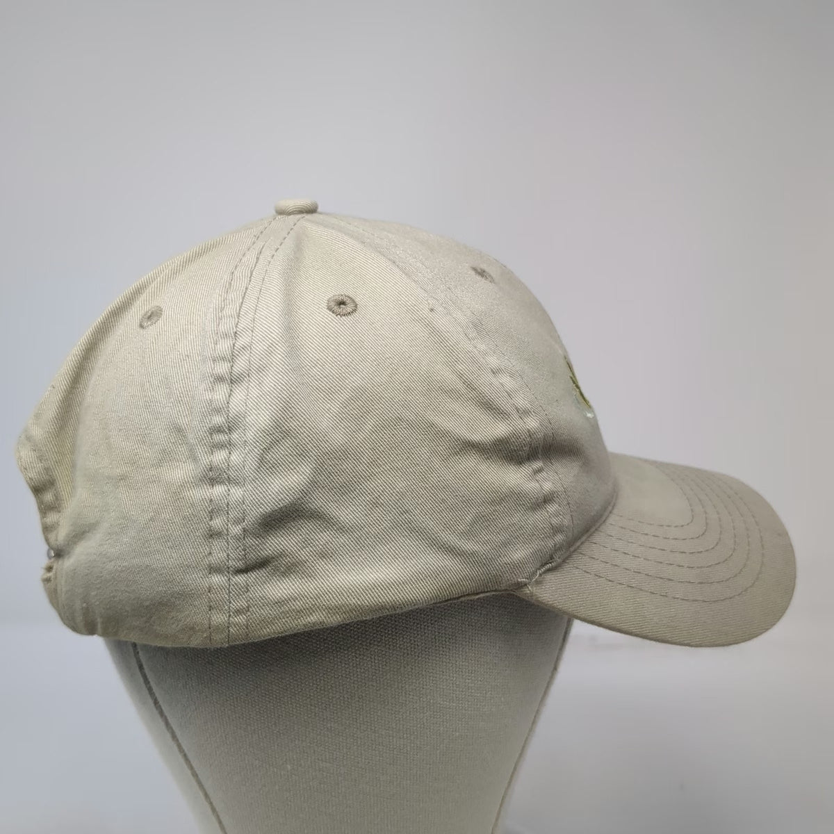 AMC Baseball Cap Beige One Size Argonne Credit Union Embroidered Slideback hat