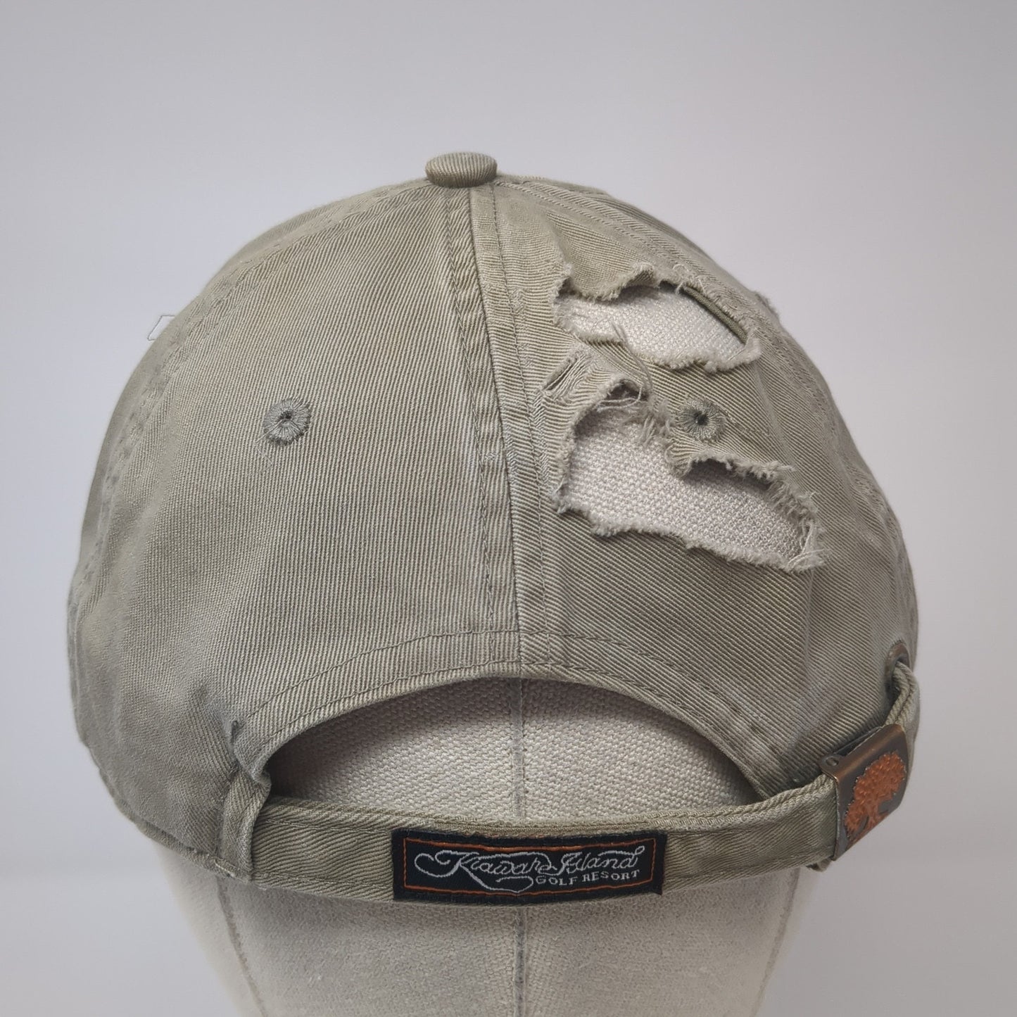 The Ocean Course Kiawah Slideback Hat Brown One Size Adjustable Ahead