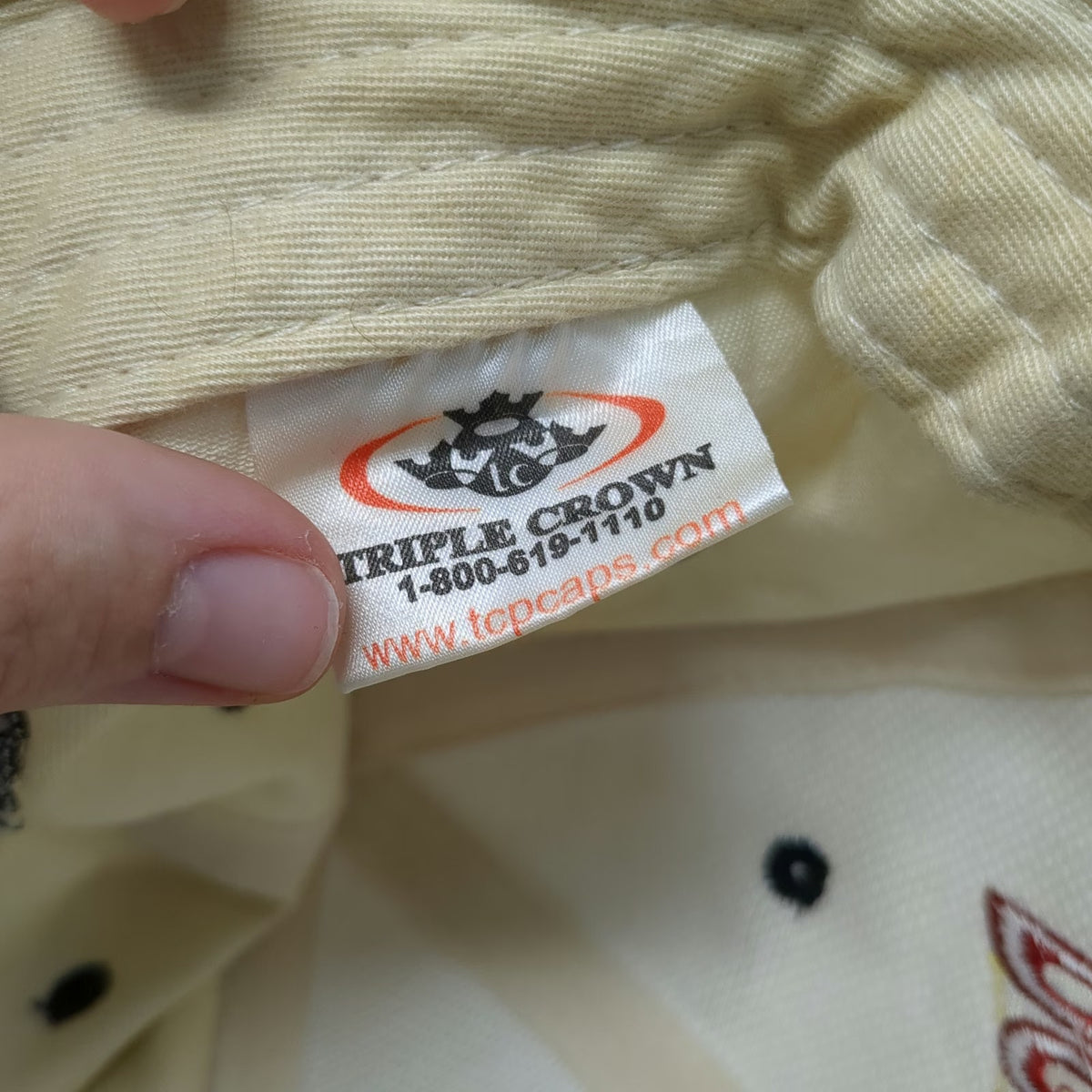 Triple Crown Power Probe Automotive Tools Beige One Size Baseball Cap Hat Strap