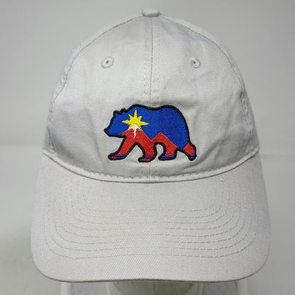 Port & Company Baseball Cap Gray One Size Bear Mountain Sun Star Strapback Hat
