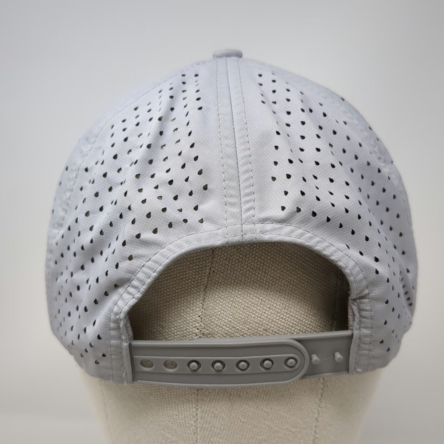 Oyster Brands Trucker Hat Gray One Size Snapback Rope Perf Golf Patch Breathable