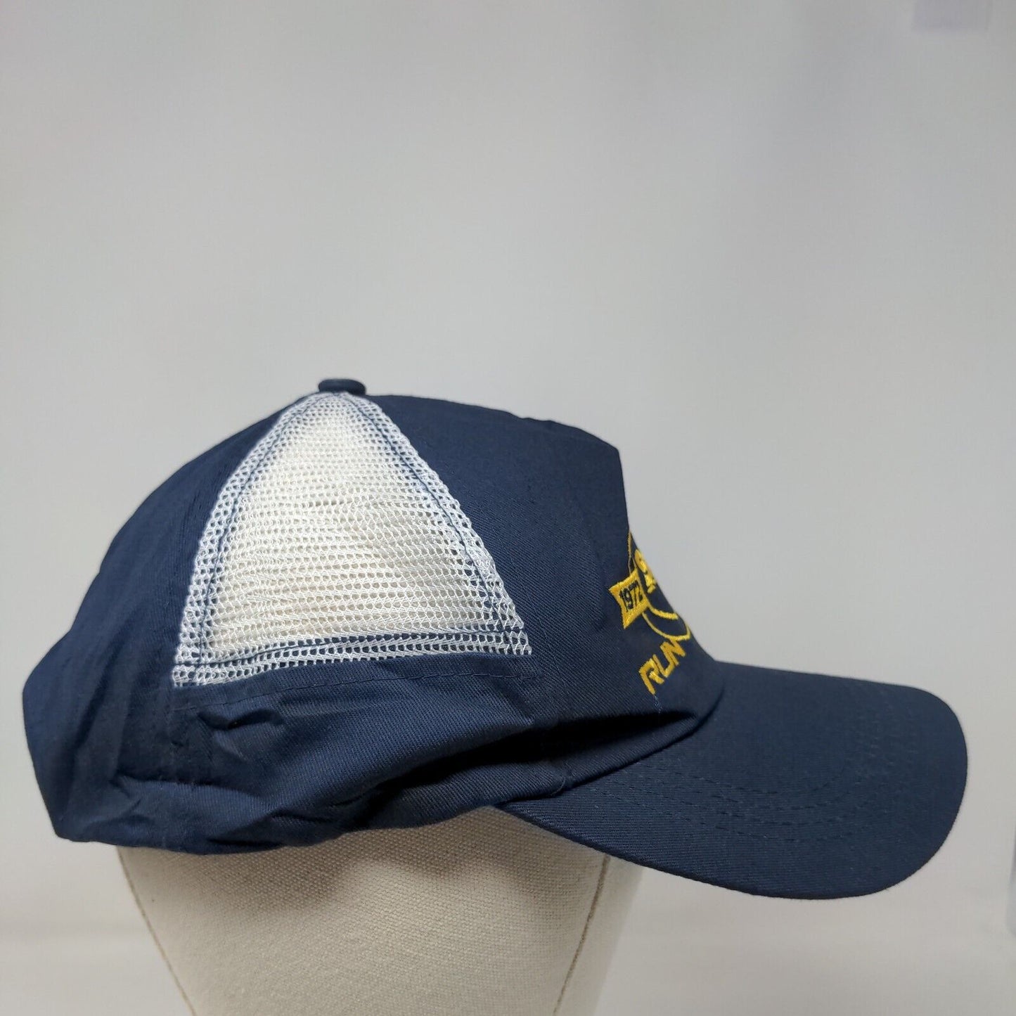 Spinx Run Fest 1972-2022 Snapback Hat Blue One Size Emroidered Mesh Prime Line