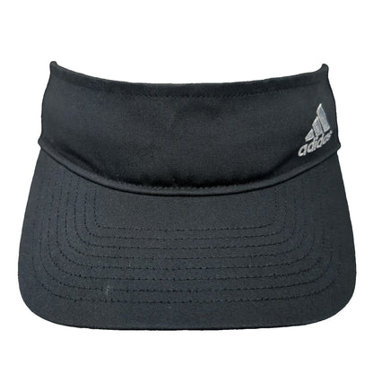 Adidas Visor Black One Size Embroidered Performance Logo Strapback Athletic Hat