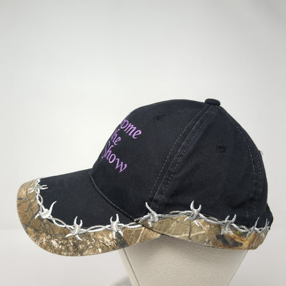 Welcome To The S*** Show Strapback Hat Black OS Adjustable Realtree Outdoor Cap