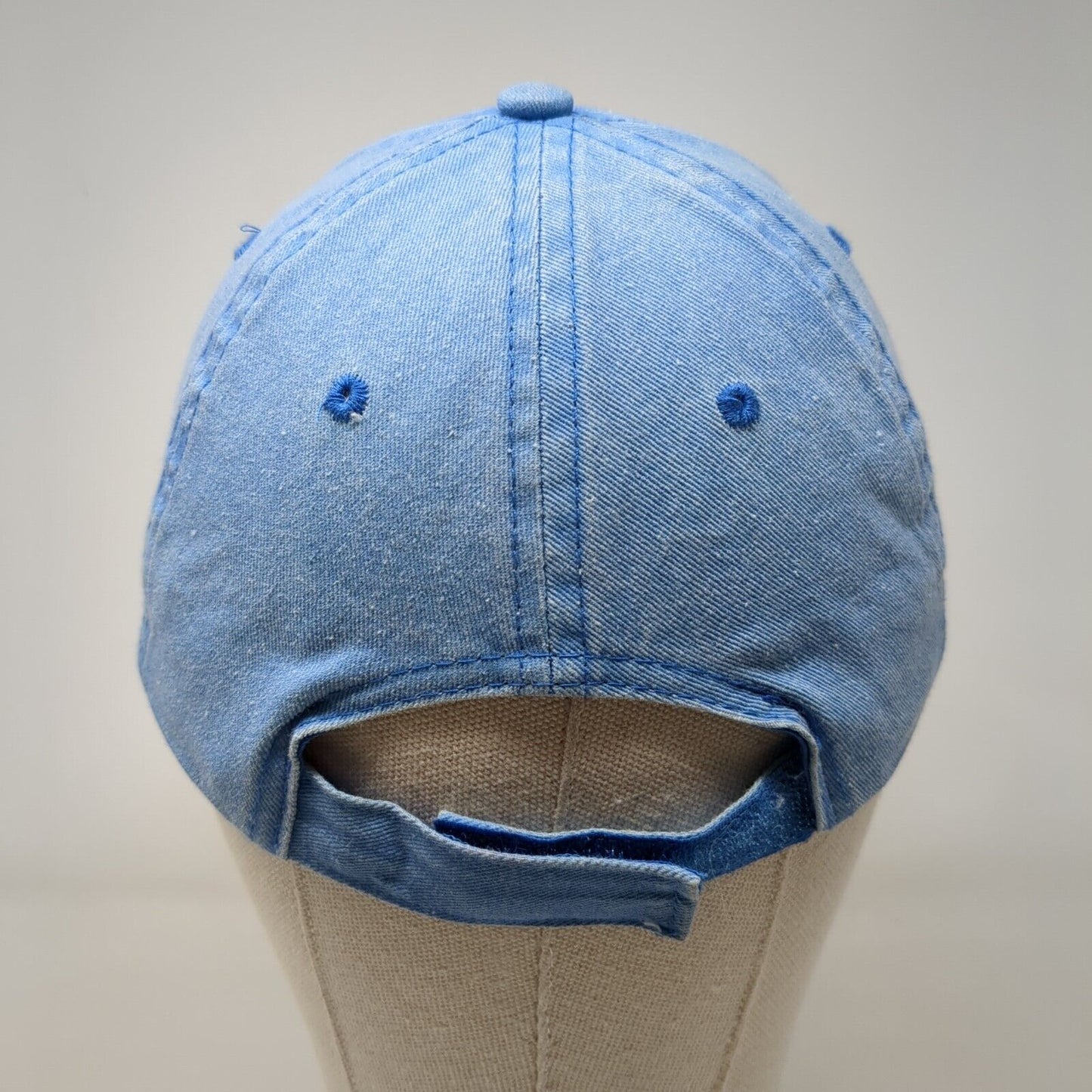 Unbranded Strapback Hat Blue One Size Solid Blank Adjustable 6 Panel