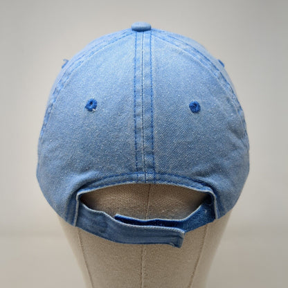 Unbranded Strapback Hat Blue One Size Solid Blank Adjustable 6 Panel