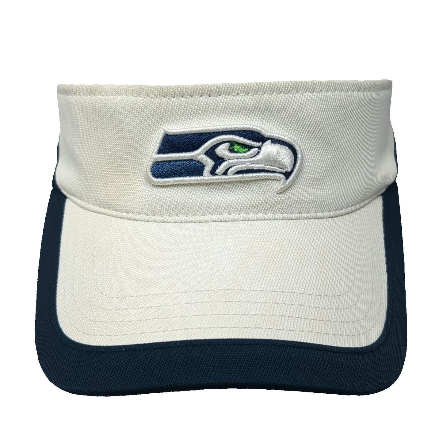 Seattle Seahawks NFL Reebok Visor White Blue One Size On Field Strapback Hat