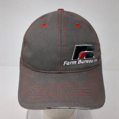 Farm Bureau Ins We Know Idaho We Grew Up Here Strapback Hat Gray OS Buck's Bags