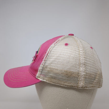 Lake Chelan Outfitters Snapback Trucker Hat Pink One Size Mesh Back