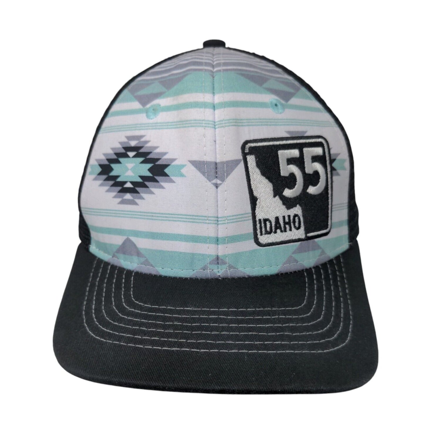 Idaho 55 Snapback Mesh Back Trucker Hat Multicolor One Size Aztec