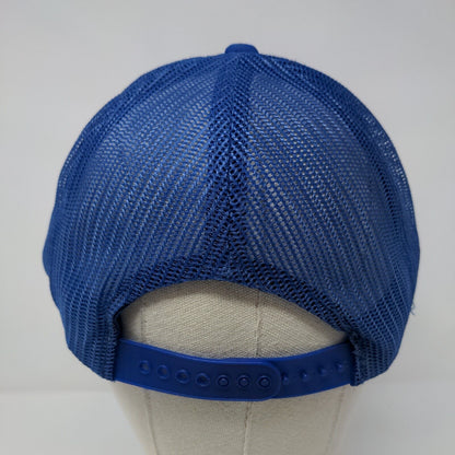 Exide Snapback Trucker Hat Blue OSFA Adjustable Mesh Back Pennant Winner
