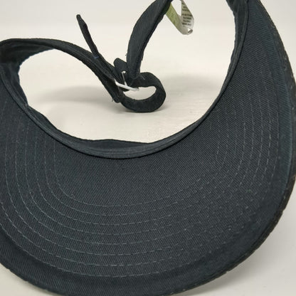 Nike Visor Black One Size Mesh Adjustable Embroidered Logo Sport Golf Tennis Hat