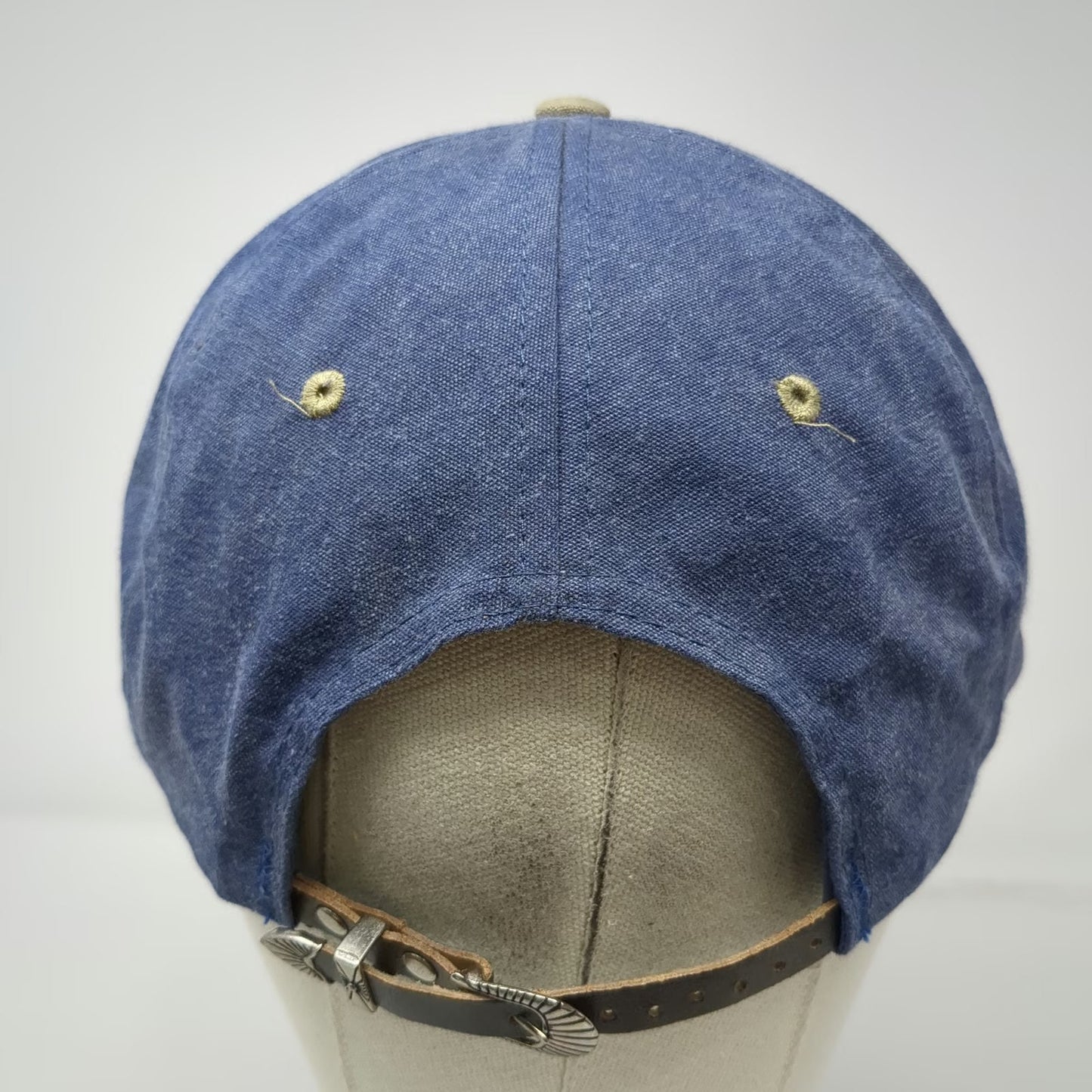 TEX KAP Baseball Cap Blue One Size Western Buckle Snake River Stampede Rodeo Hat