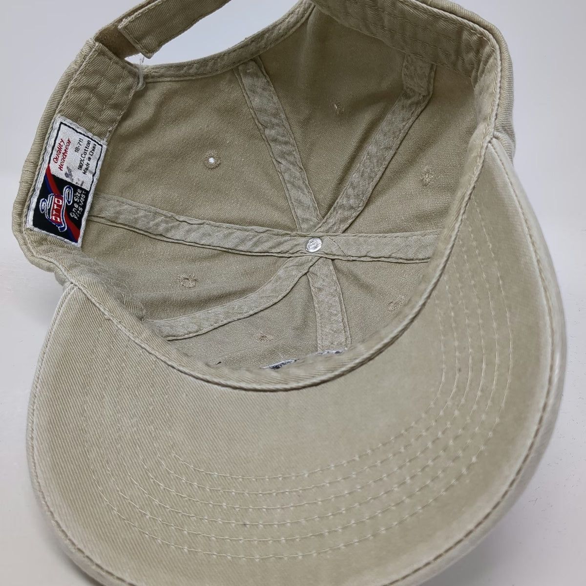 OTTO Baseball Cap Beige One Size Hat USAF Pararescue Military Strapback Cotton