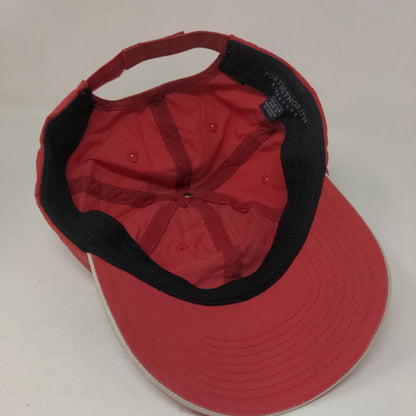 Port Authority Signature Strapback Hat Red One Size Blank 6 Panel