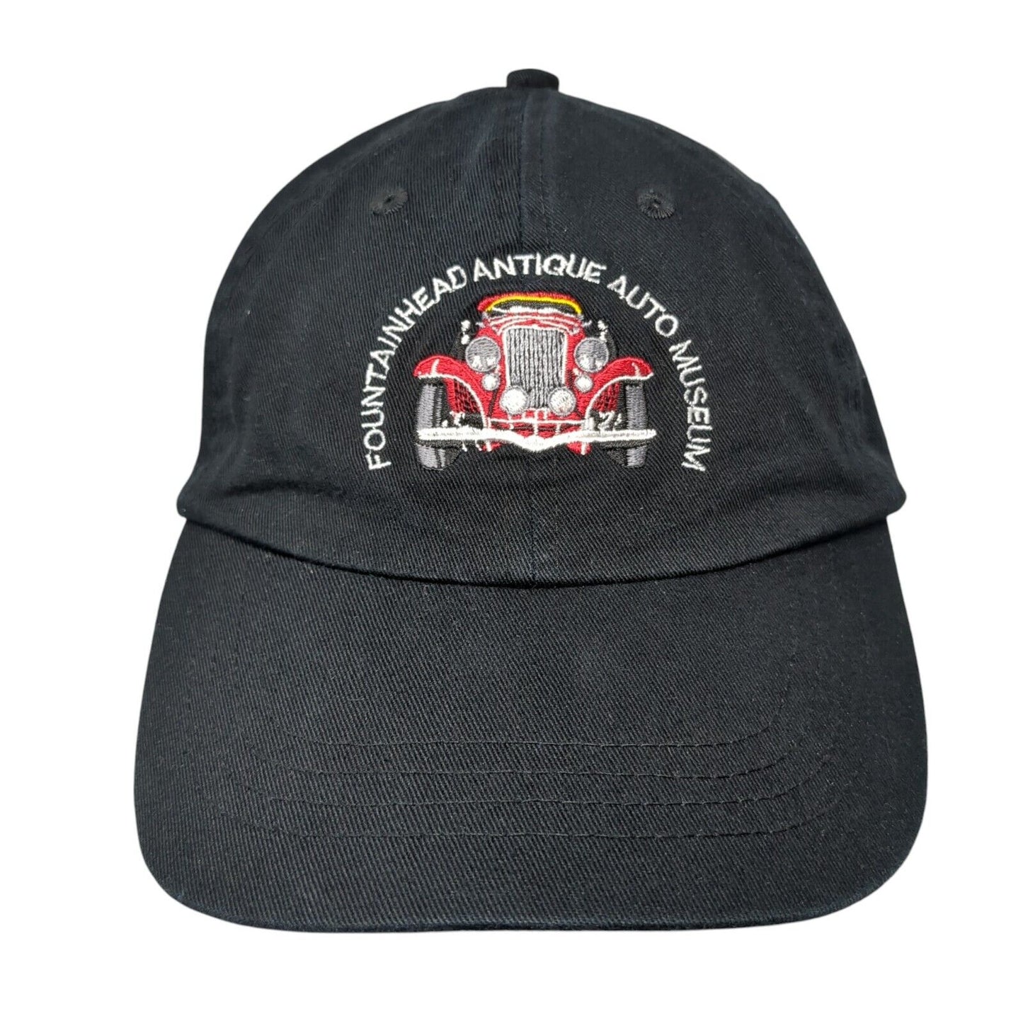 Fountain Head Antique Auto Museum Strapback Hat Black One Size Port & Company