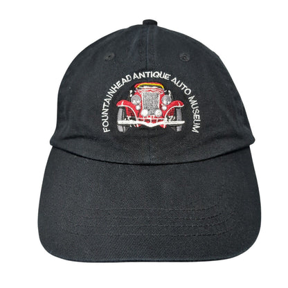 Fountain Head Antique Auto Museum Strapback Hat Black One Size Port & Company