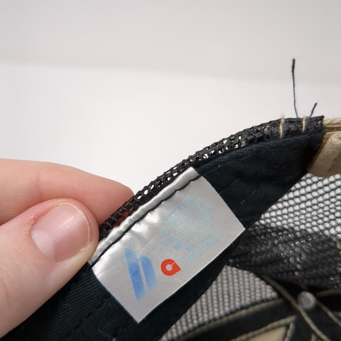 Home Idaho Strapback Trucker Hat Tan One Size Adjustable Embroidered Mesh Back