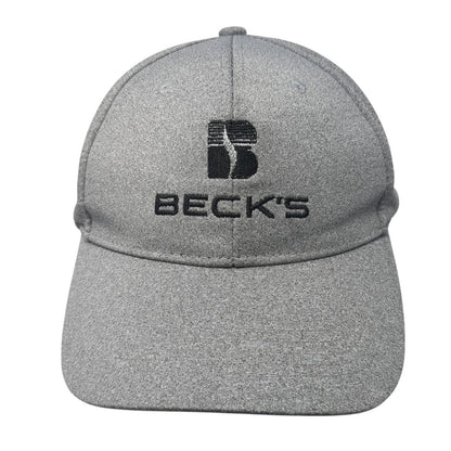 Beck's President's Club Snapback Hat Gray One Size Solid Adjustable