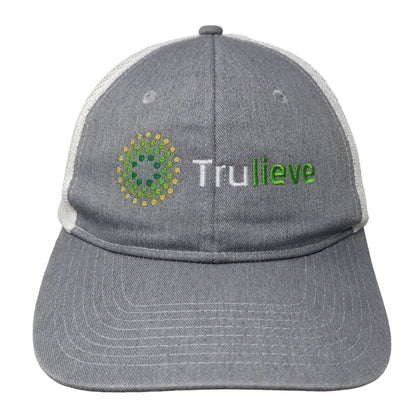 Truelieve Snapback Trucker Hat Gray OS Embroidered Mesh Back Port Authority