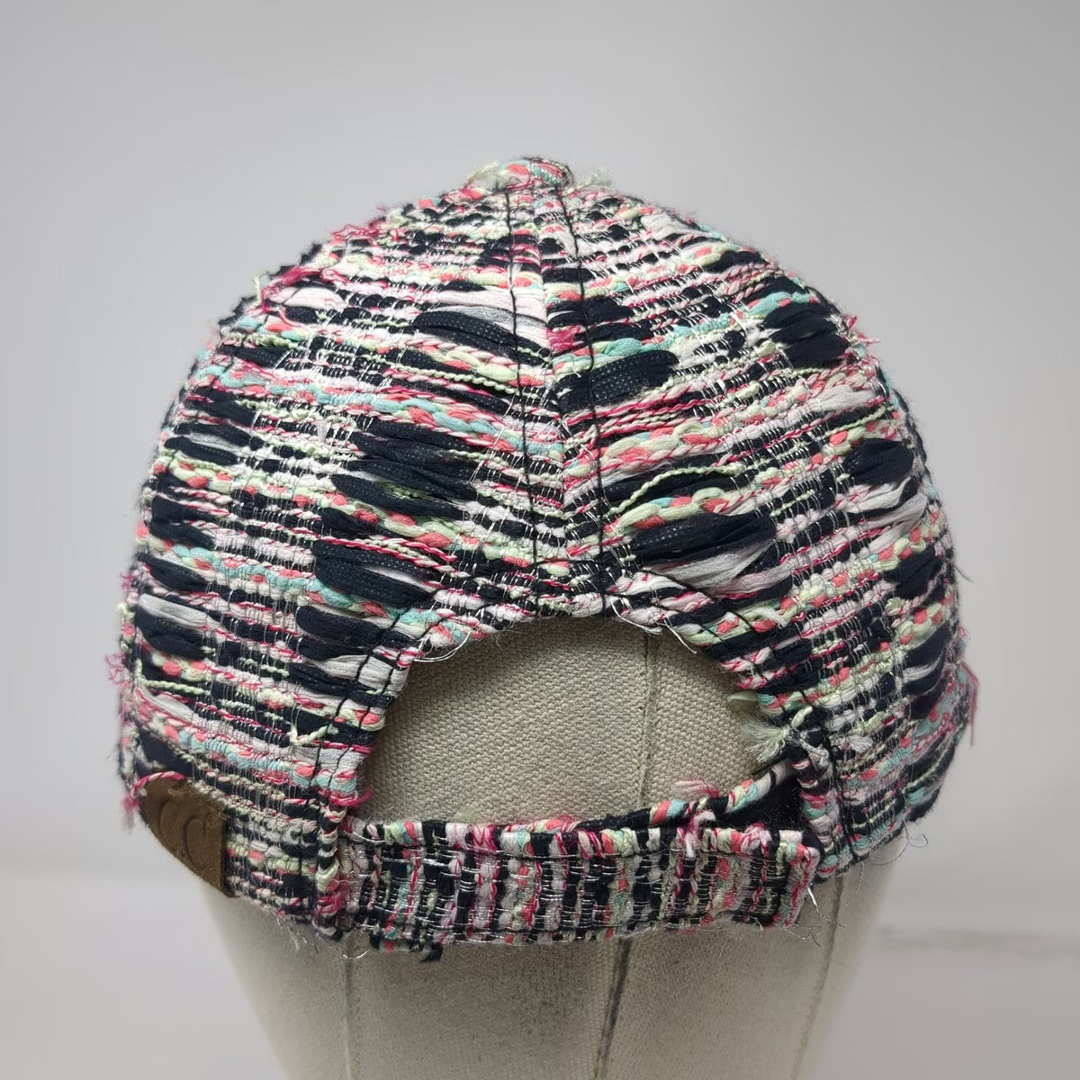 C.C Exclusives Baseball Cap One Size Black Pink Green Blue White Distressed Hat