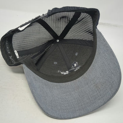 Richardson Trucker Hat Gray Black L Fly Fishing Missoula Montana Snapback Hat