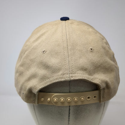Beige Blue Freeport Container Port Team Freeport Snapback Hat One Size USA Made