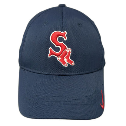 Nike Salem Red Sox Baseball Cap Blue One Size MLB Merchandise Stretch Fit Hat