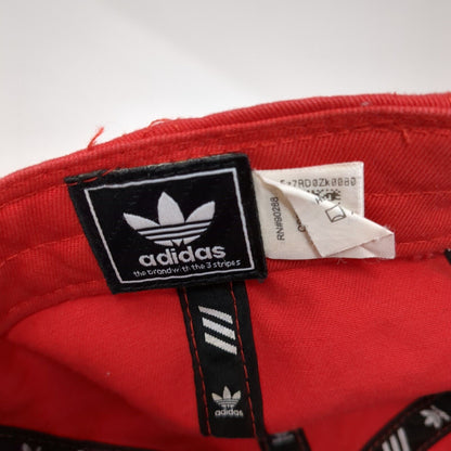 Adidas Slideback Hat Red One Size Adjustable Embroidered Trefoil 6 Panel