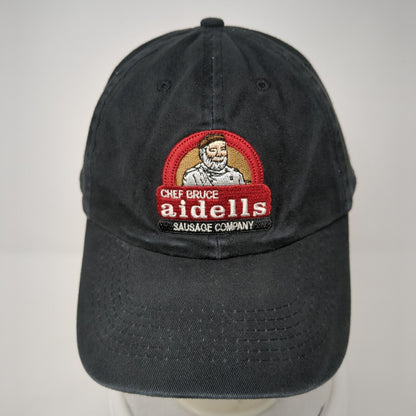 Chef Bruce Aidells Slideback Hat Black One Size Sausage Company AMC
