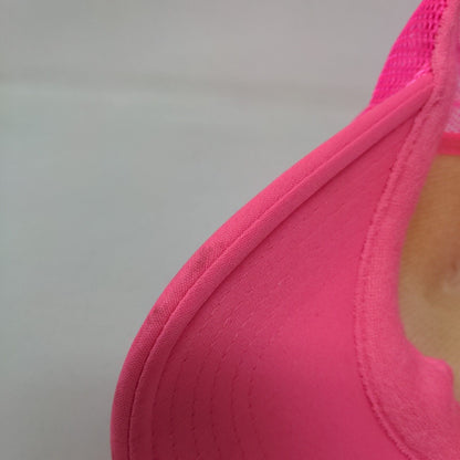 KAS&F Snapback Trucker Hat Pink OSFM Adjustable Mesh Back Rope Otto