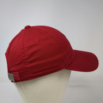 Old Navy Baseball Red S/M Slideback 2002 American Flag Embroidered Cotton Hat