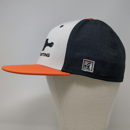 The Game Baseball Cap White Black Orange M Simons Painting Logo Stretch Fit Hat
