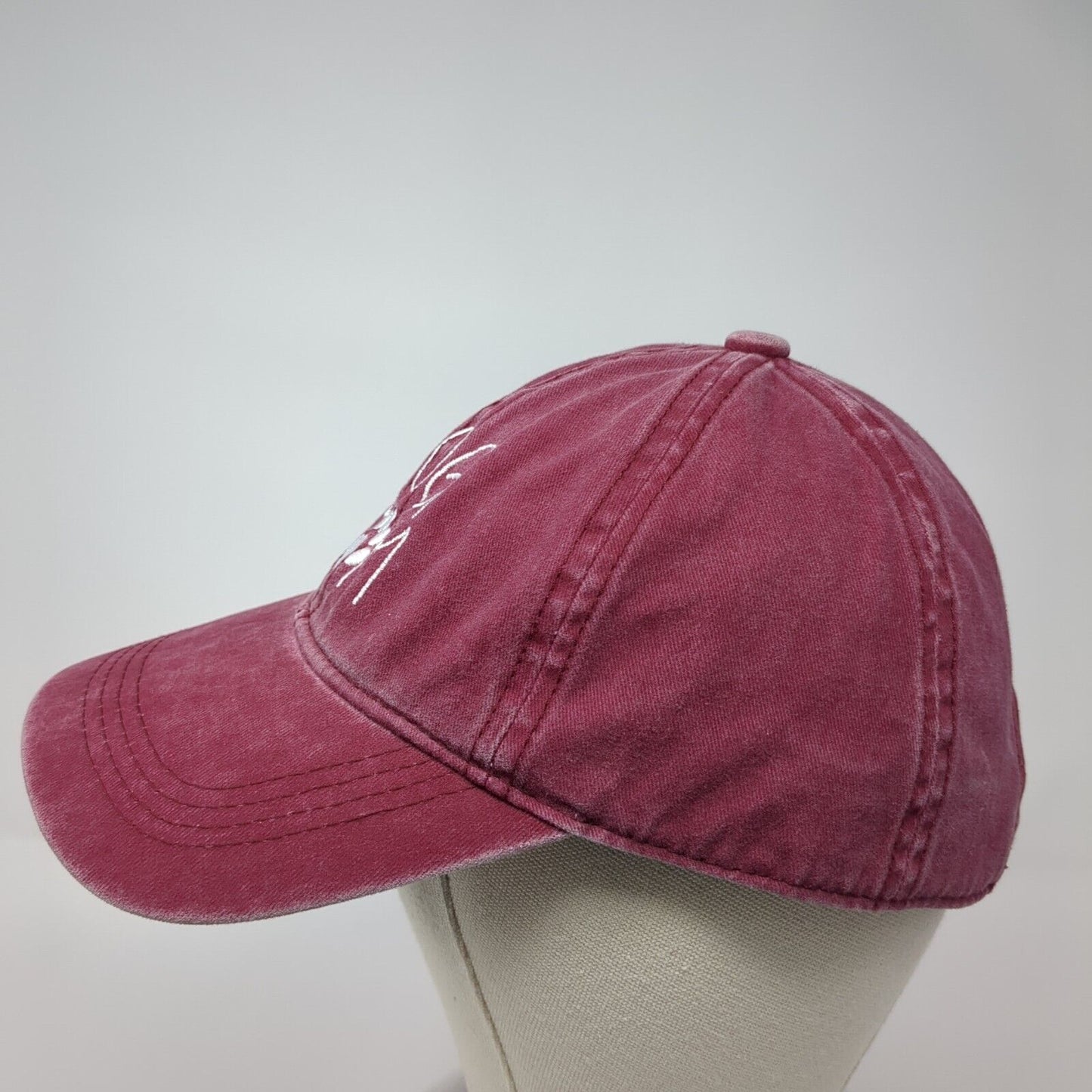 Dog Mom Slideback Hat Red One Size Embroidered Paw David And Young