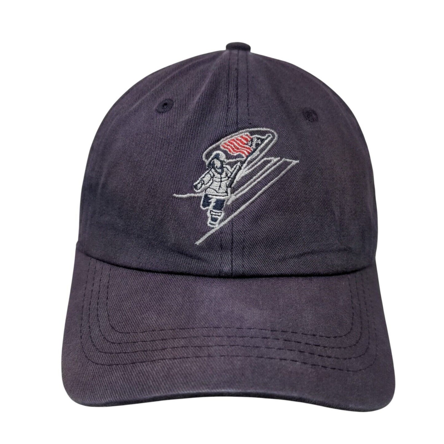 USA Flag Bearer Slideback Hat Blue One Size Adjustable Embroidered Patriotic