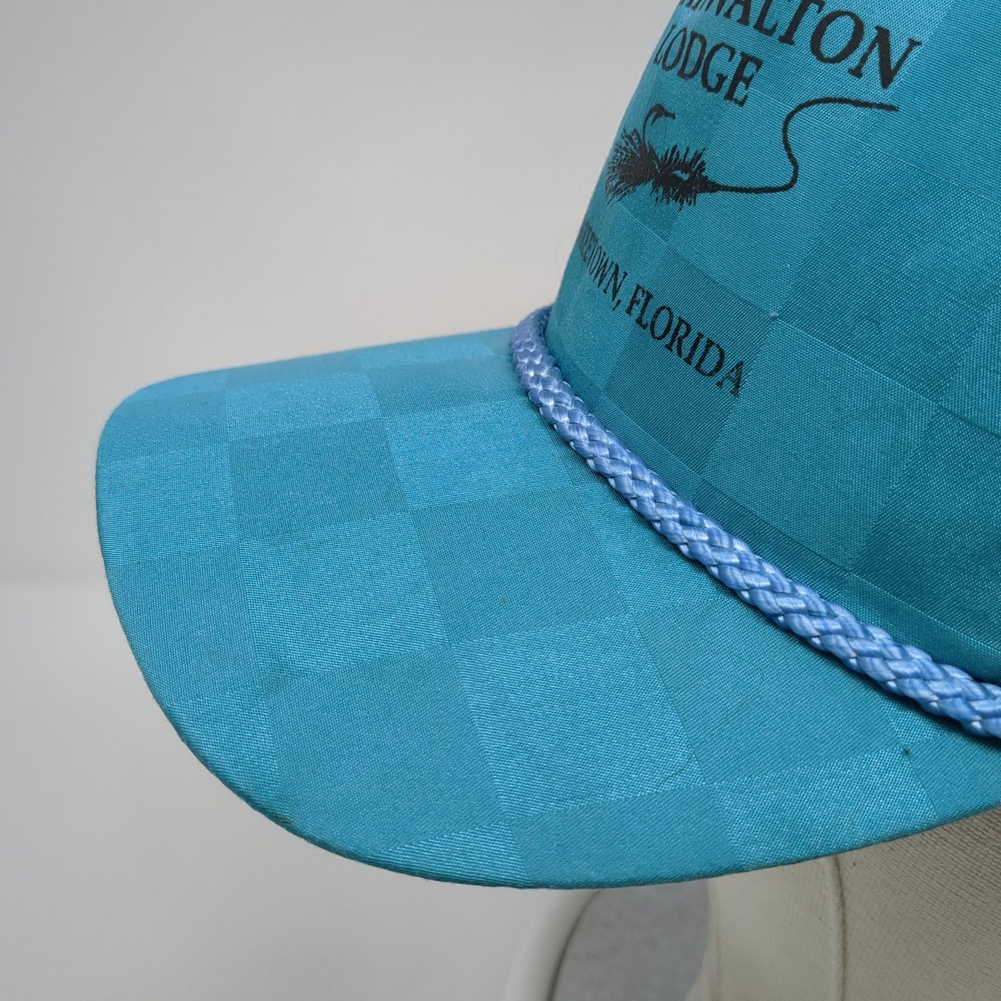 Izaak Walton Lodge Strapback Rope Hat Blue One Size Yankeetown Florida