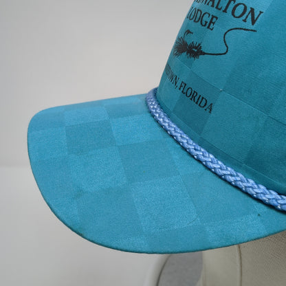 Izaak Walton Lodge Strapback Rope Hat Blue One Size Yankeetown Florida