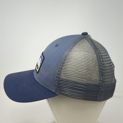 Patagonia Trucker Hat Blue One Size Mesh Snapback Embroidered Logo Patch