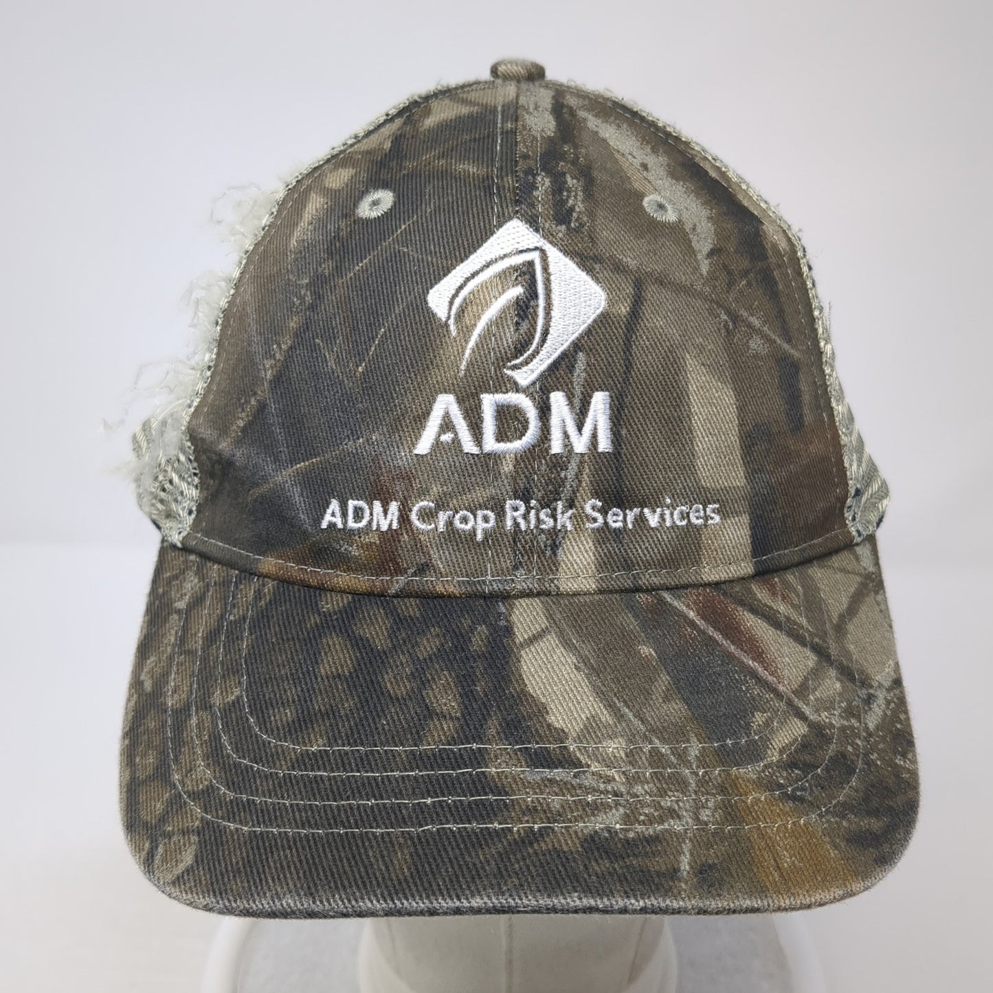 ADM Crop Risk Services Snapback Trucker Hat Multi One Size Mesh Back