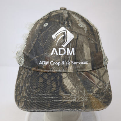 ADM Crop Risk Services Snapback Trucker Hat Multi One Size Mesh Back