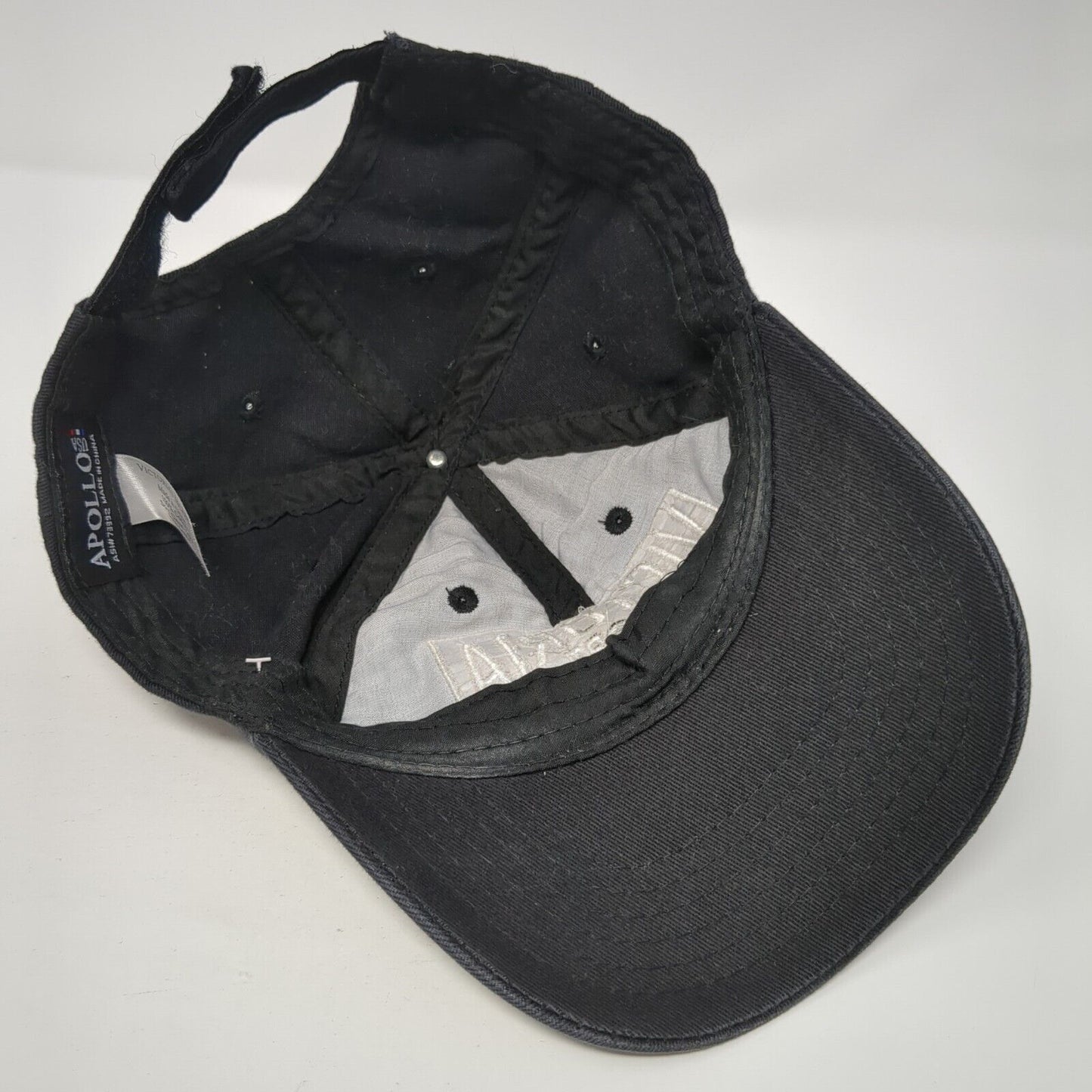Victoria Sport Strapback Hat Black One Size Adjustable Embroidered Apollo USA