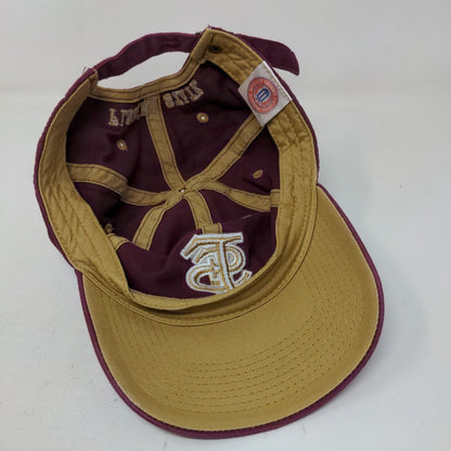 Florida State Men's Slideback Hat Red Burgundy OSFA Embroidered Official NCAA