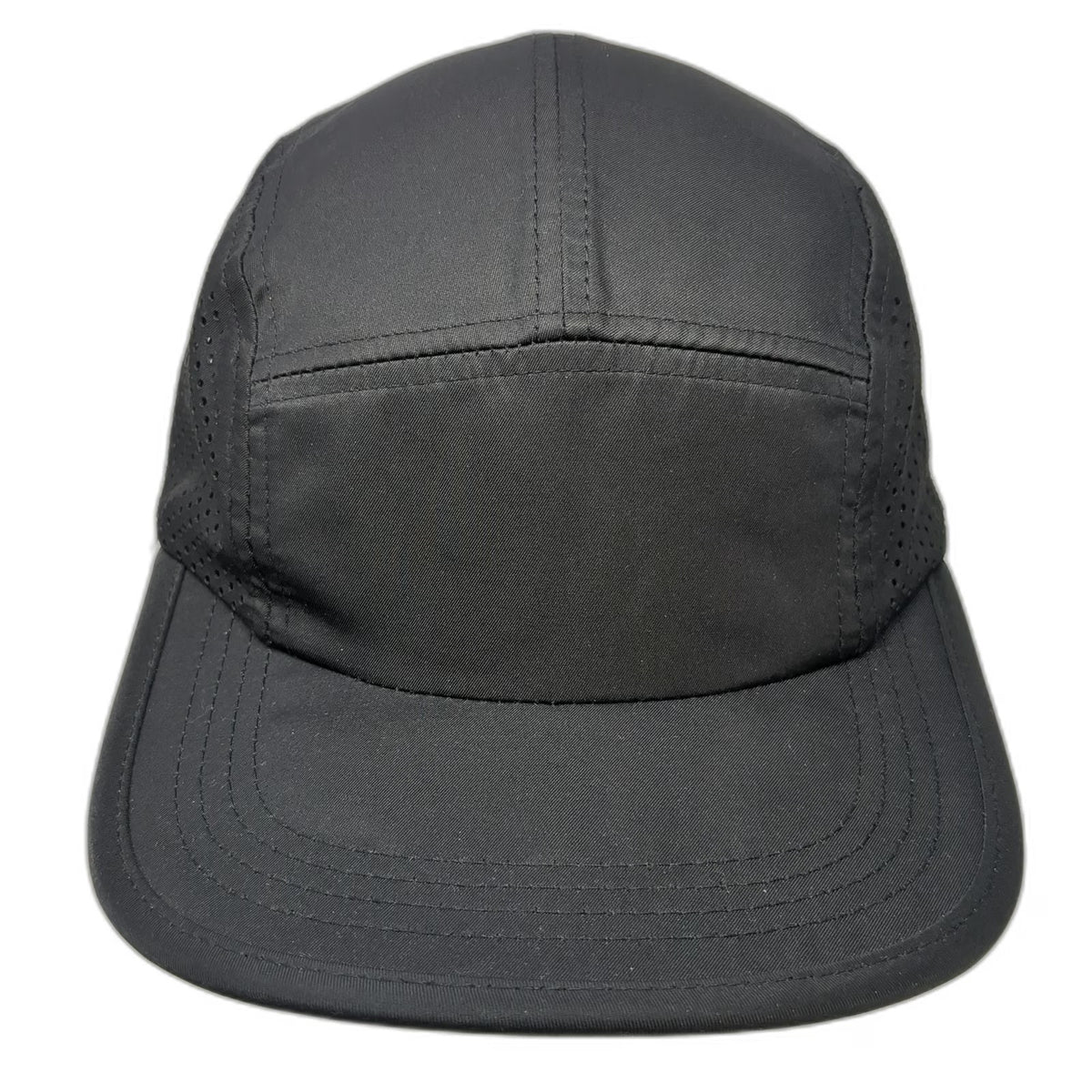BYLT Premium 5 Panel Black One Size Mesh Performance Adjustable Strapback Hat